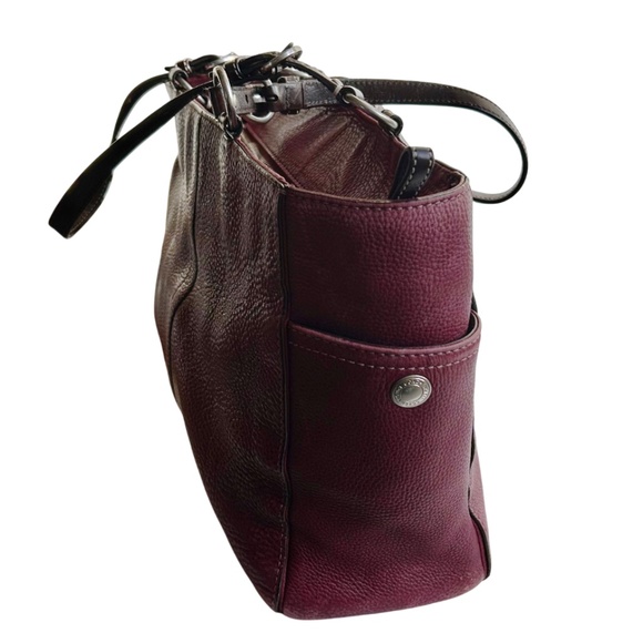 Coach F11347 Chelsea Berry Pebbled Leather Tote Shoulder Bag - Picture 8 of 16